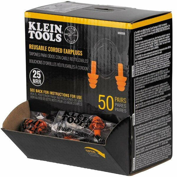Earplugs, 50 Pairs Pairs, Orange