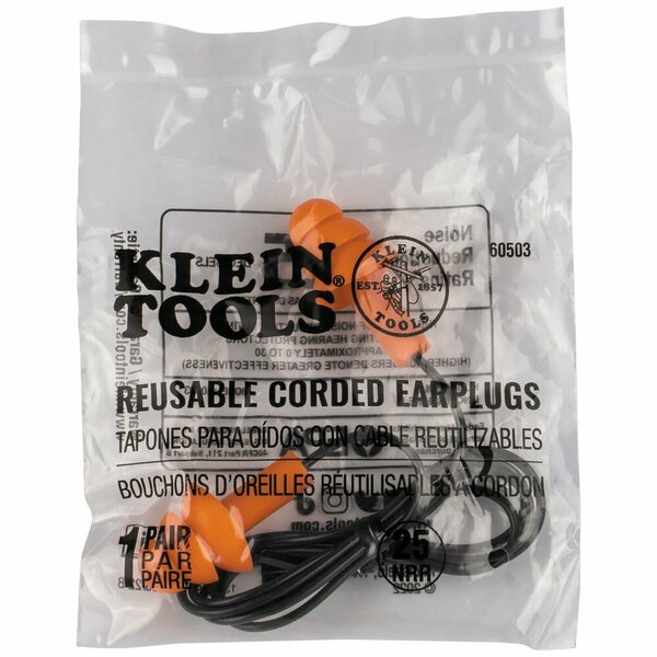 Earplugs, 50 Pairs Pairs, Orange