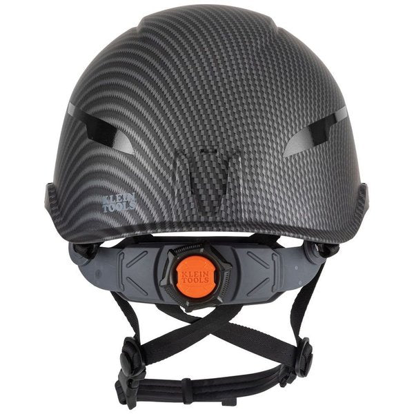 Safety Helmet, Premium KARBNâ¢ Pattern, Non-Vented, Class E, Headlamp