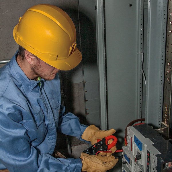 Hard Hat, Non-Vented, Cap Style, Yellow