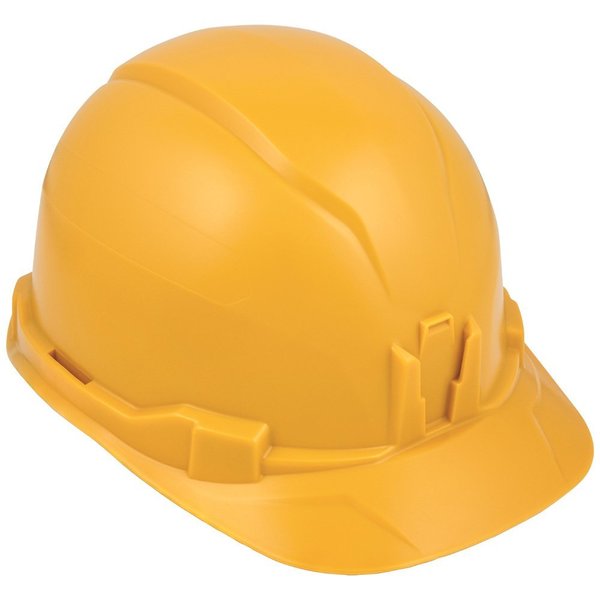Hard Hat, Non-Vented, Cap Style, Yellow