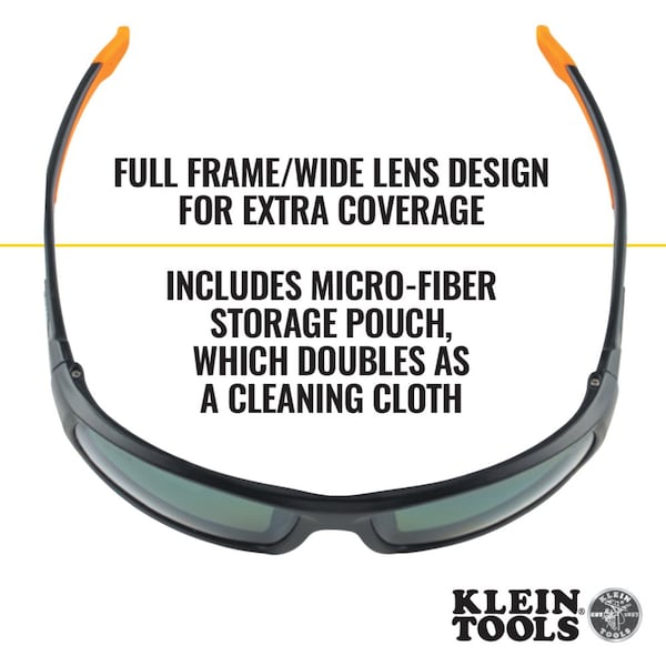 Professional Safety Glasses, Full Frame, Polarized Lens