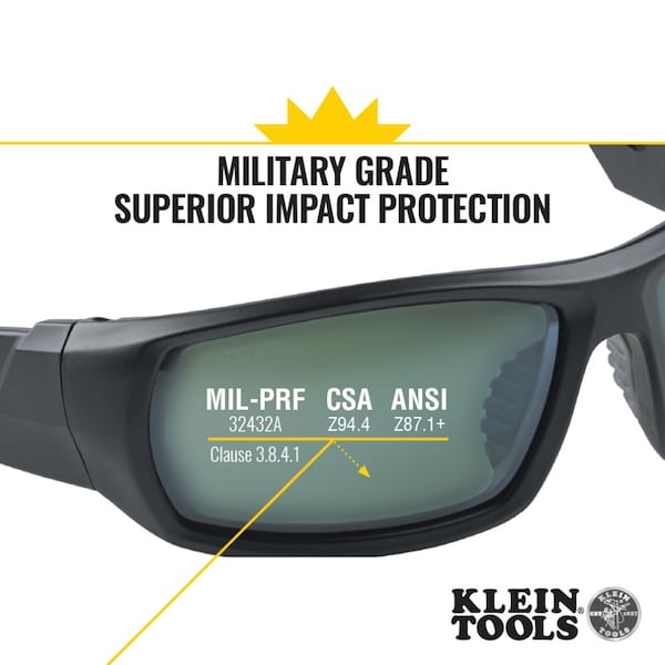 Professional Safety Glasses, Full Frame, Polarized Lens