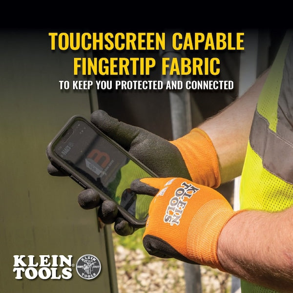 Knit Dipped Gloves, Cut Level A1, Touchscreen, X-Large