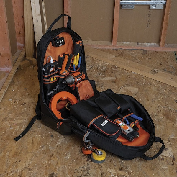 1680d Ballistic Weave Body; Hard Molded Polypropylene Bottom, 32 Pockets, Black/Orange