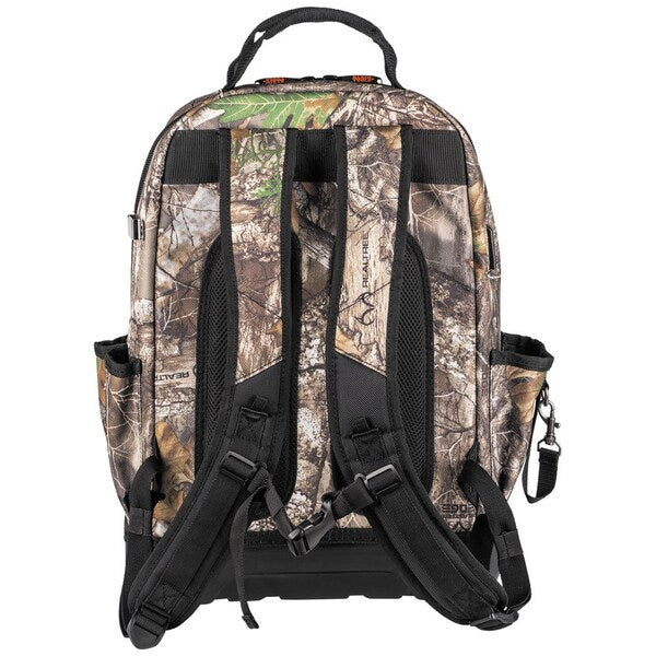 1680d Ballistic Weave Body; Hard Molded Polypropylene Bottom, 40 Pockets, Camo