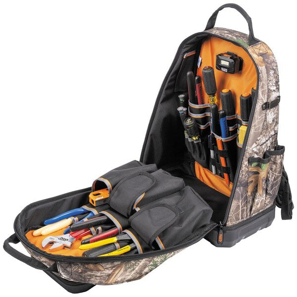 1680d Ballistic Weave Body; Hard Molded Polypropylene Bottom, 40 Pockets, Camo