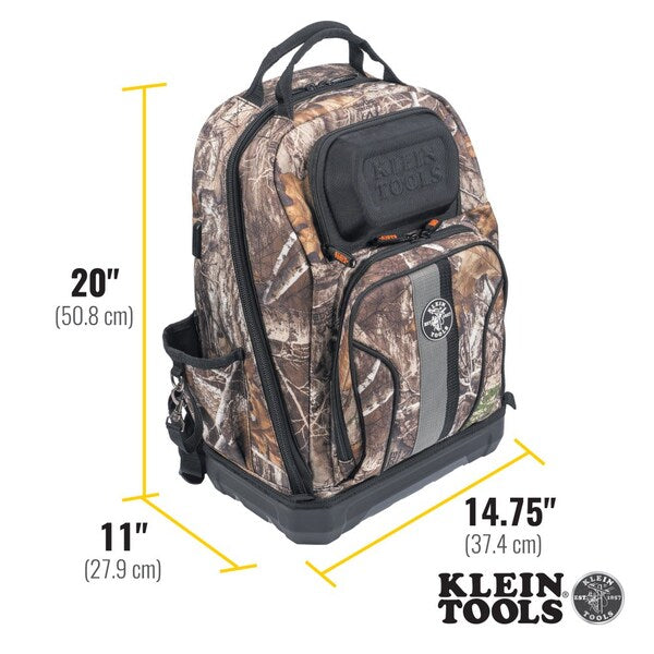 1680d Ballistic Weave Body; Hard Molded Polypropylene Bottom, 40 Pockets, Camo