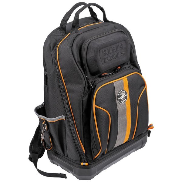 1680d Ballistic Weave Body; Hard Molded Polypropylene Bottom, 40 Pockets, Black/Orange