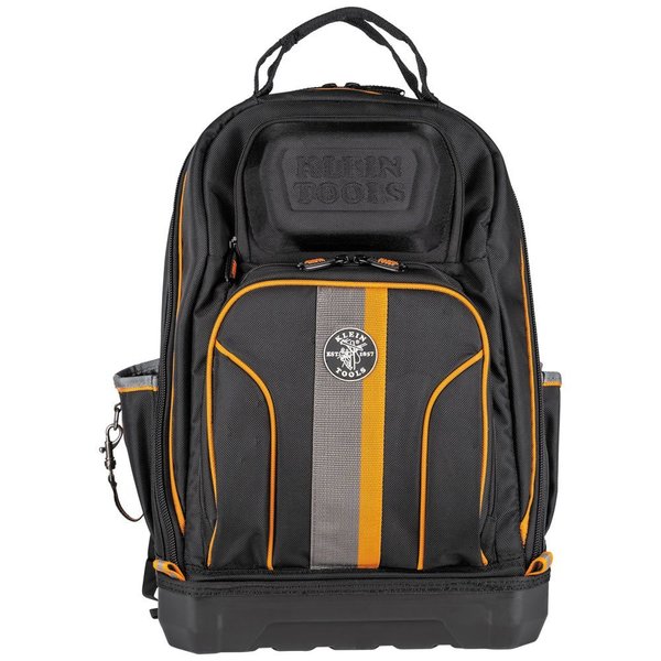 1680d Ballistic Weave Body; Hard Molded Polypropylene Bottom, 40 Pockets, Black/Orange