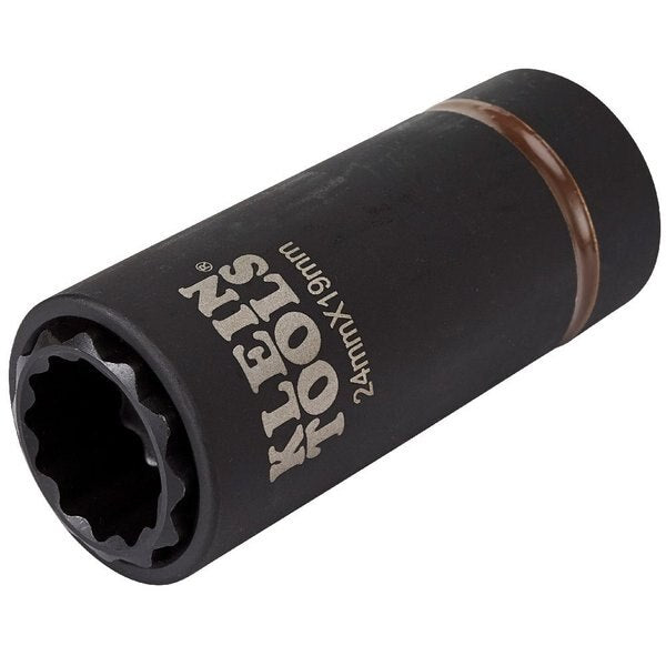 2-in-1 Metric Impact Socket, 12-Point, 24 x 19 mm