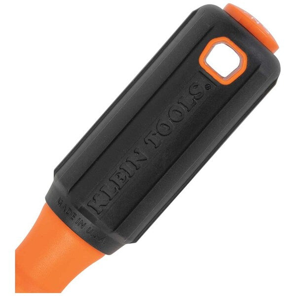 Insulated Screwdriver, #2 Square Tip, 4-Inch Round Shank