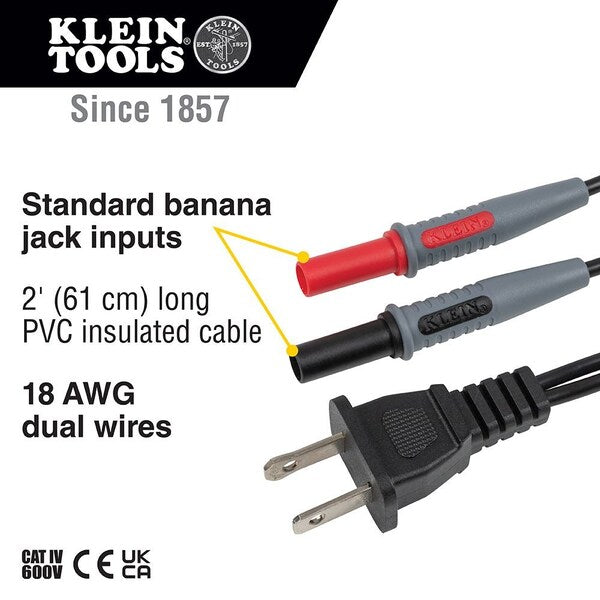 AC Plug to Banana Jacks