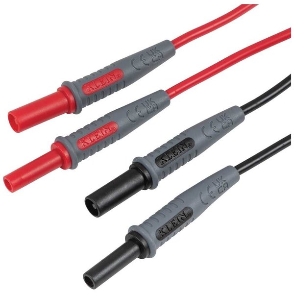 Lead Adapters, Red and Black, 3-Foot