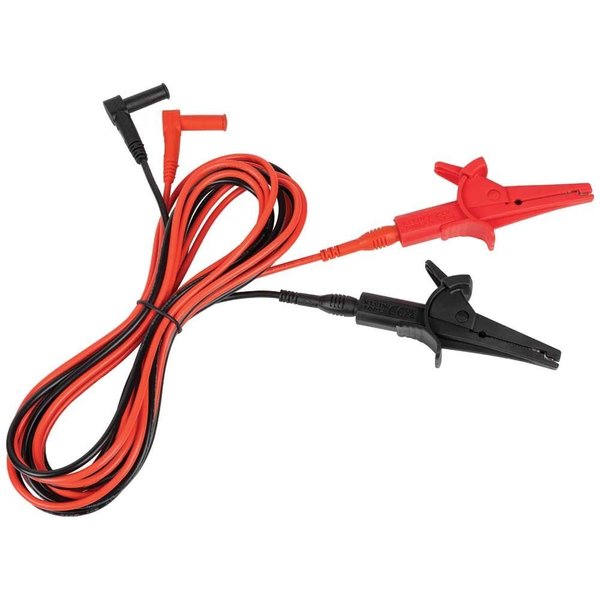 Heavy-Duty Alligator Clip Test Leads, 10-Foot
