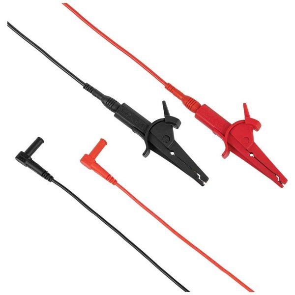 Heavy-Duty Alligator Clip Test Leads, 10-Foot