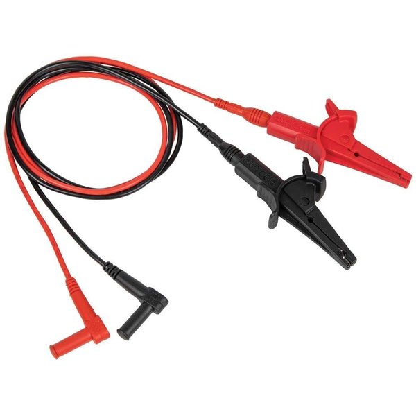Heavy-Duty Alligator Clip Test Leads, 3-Foot