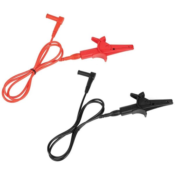 Heavy-Duty Alligator Clip Test Leads, 3-Foot