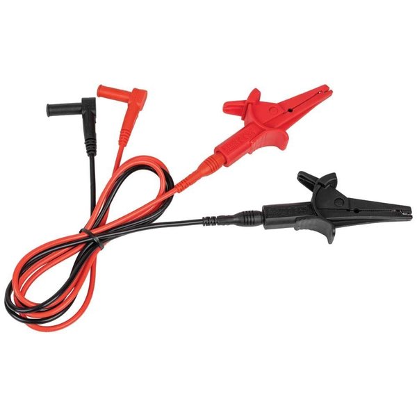 Heavy-Duty Alligator Clip Test Leads, 3-Foot