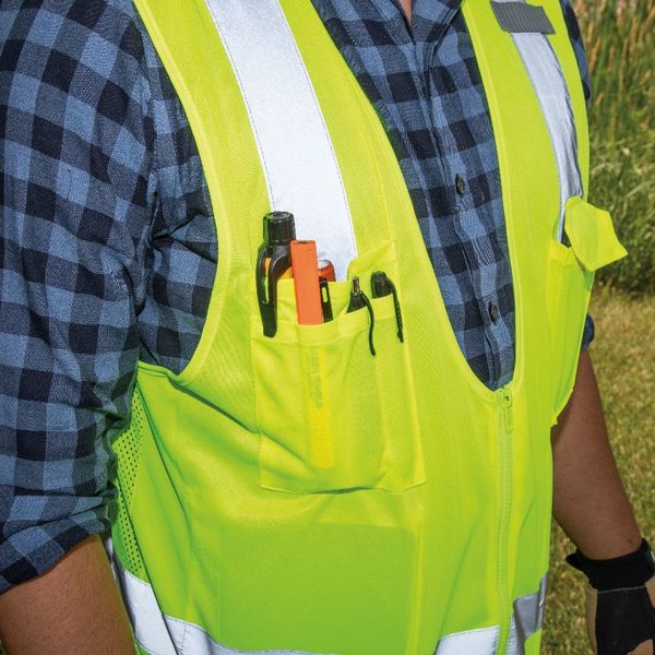 Safety Vest, High-Visibility Reflective Vest, XL