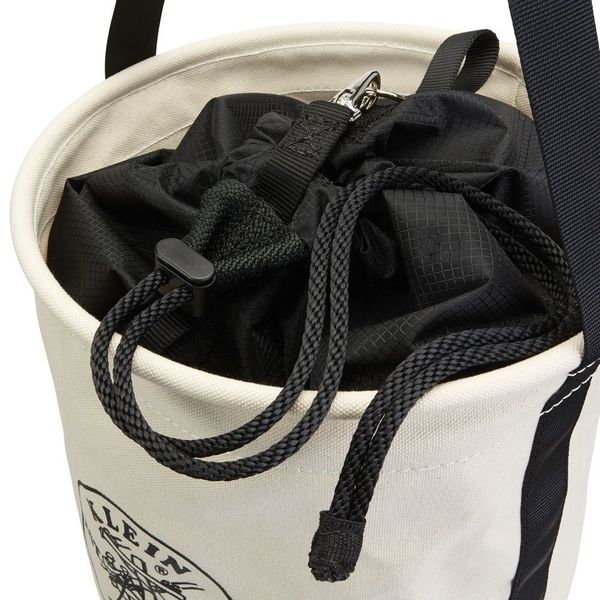 Canvas Bucket with Drawstring Close, 22-Inch