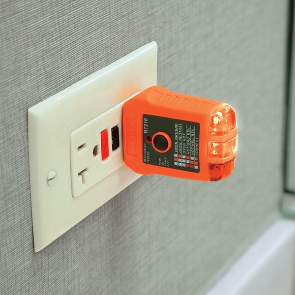 Dual Range NCVT and GFCI Receptacle Tester Electrical Test Kit