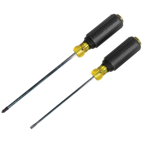 Screwdriver Set, 3/16 Cabinet and #2 Phillips, Cushion-Grip, 2-Piece