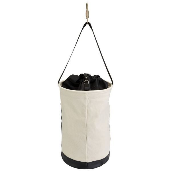 Canvas Bucket with Drawstring Close, 22-Inch