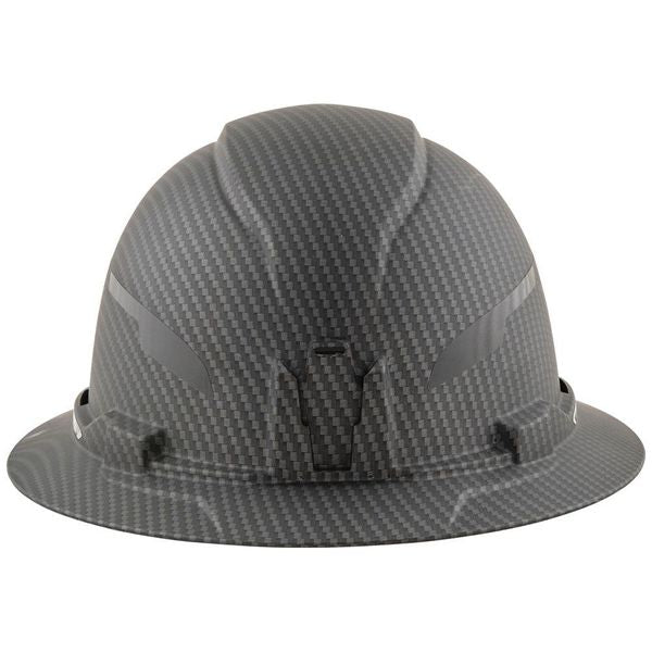 Hard Hat, Premium KARBNâ¢ Pattern, Non-Vented Full Brim, Class E
