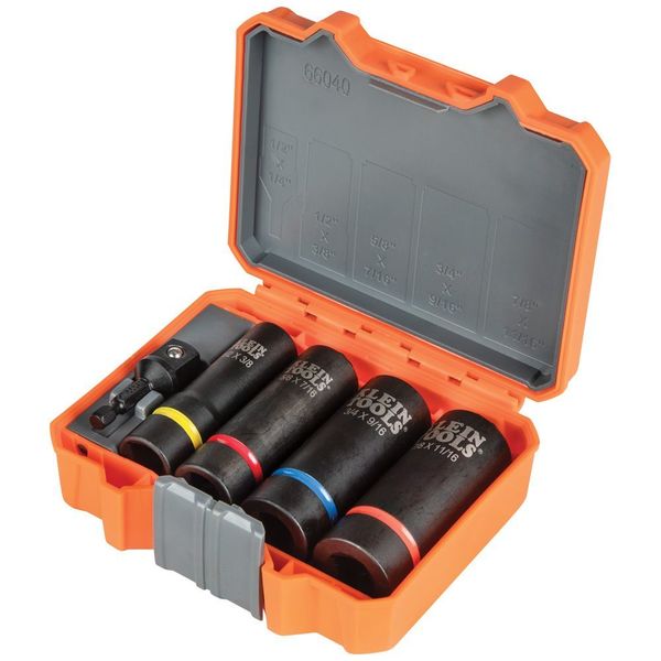 2-in-1 Impact Socket, 12-Point, 1/2 and 3/8-Inch