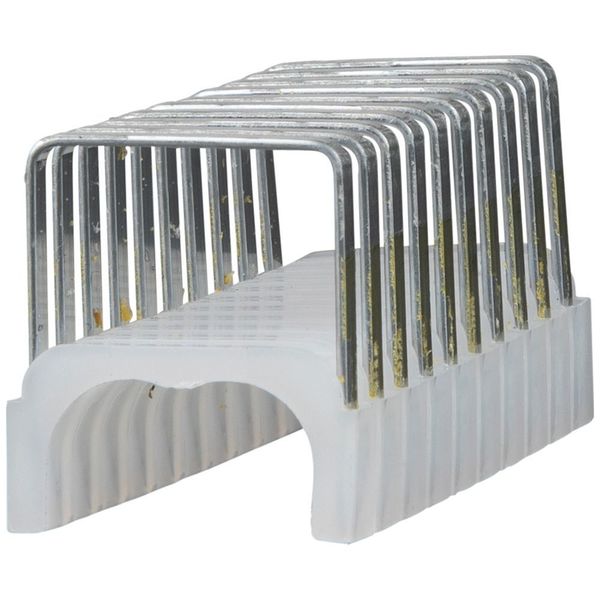 Insulated Staples, 25 ga, 7/8 in Leg L, Steel