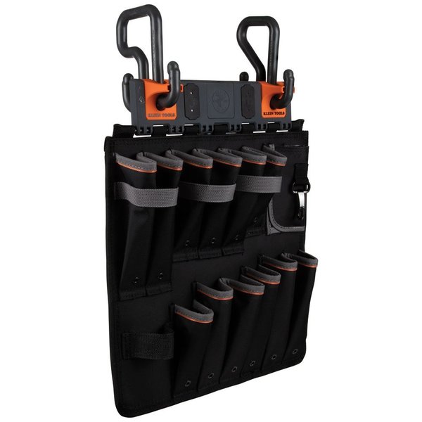 Gray/Black/Orange Polyester Ecosystem for Lineman Utility Buckets, 13 Pockets