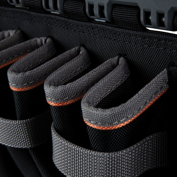 Gray/Black/Orange Polyester Ecosystem for Lineman Utility Buckets, 13 Pockets