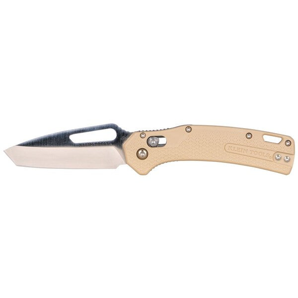KTO Resurgence Knife, Tanto Blade, Sand Handle