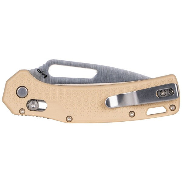 KTO Resurgence Knife, Tanto Blade, Sand Handle