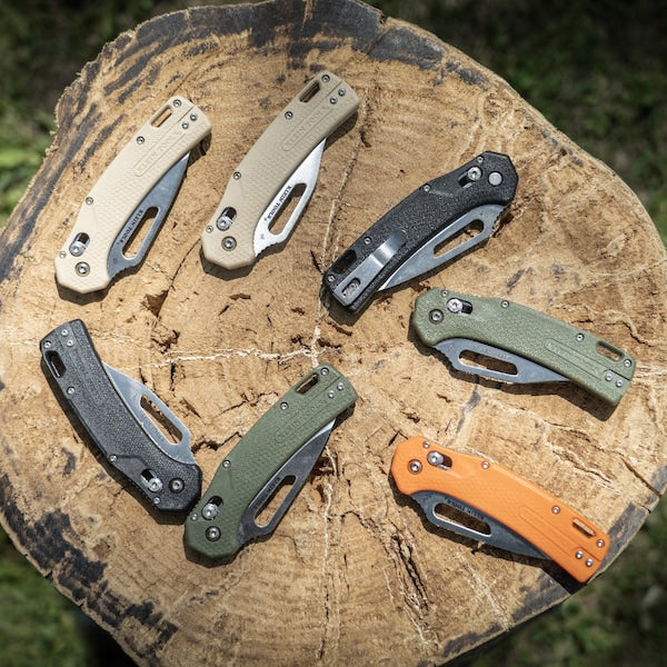 KTO Resurgence Knife, Tanto Blade, Sand Handle