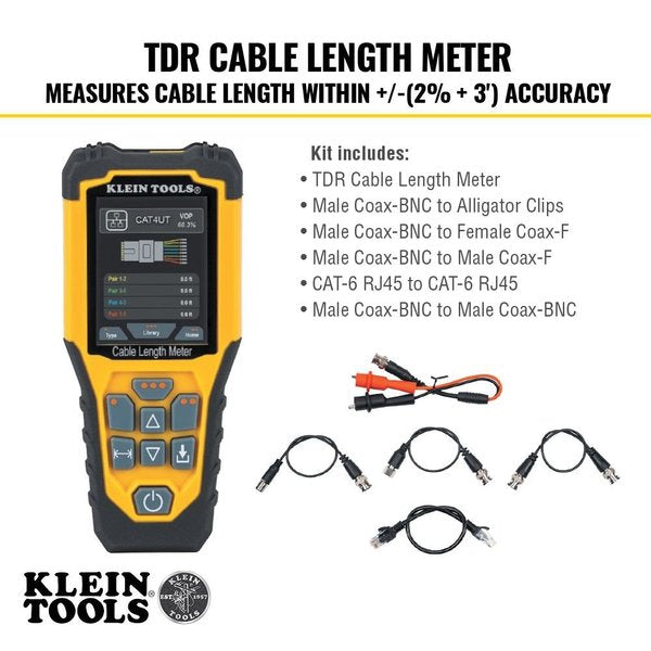 Replacement Lead Kit for TDR Cable Length Meter