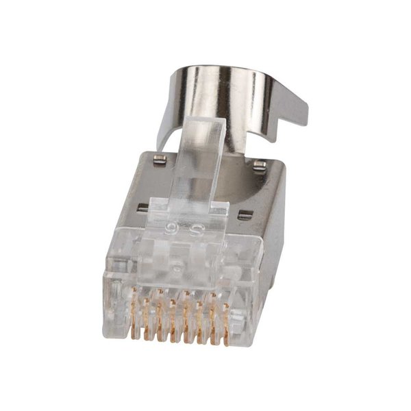 Pass-Thruâ¢ Modular Data Plug, RJ45-CAT6A, Shielded (STP), 100-Pack