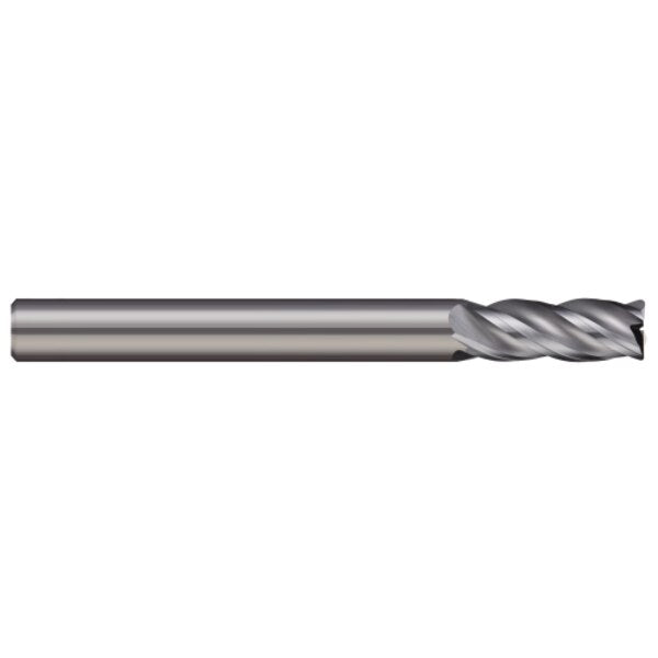 End Mill, 4 Flute, Corner Radius, 4.0 mm Cutter dia
