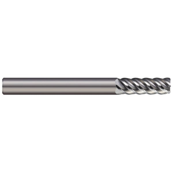 Carbide End Mill, Dia 5/8, Cut L 1-1/4