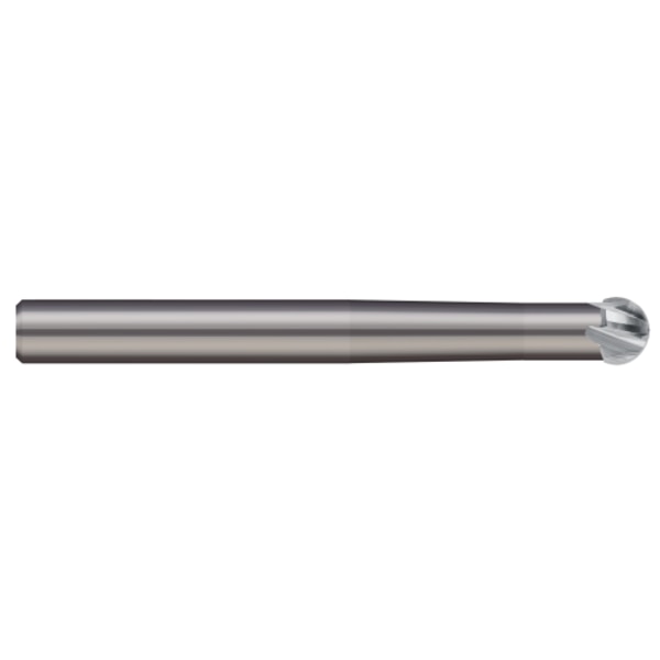 Carbide End Mill, 2 mm, Cut 1.3 mm, 3 FLT