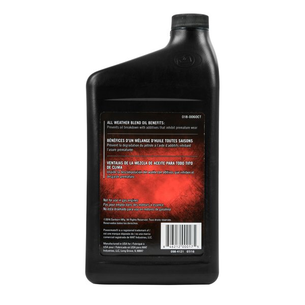 Air Compressor Oil, 1 qt