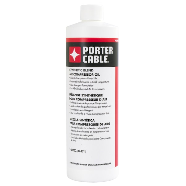 Synthetic Blend Air Compressor Oil, 16oz.