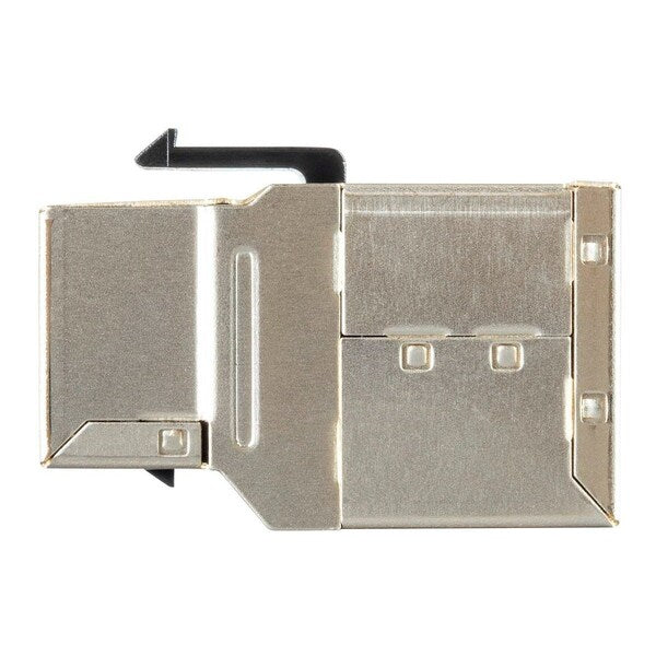 8P8C RJ45 Cat6a Shielded Inline Coupler Type Keystone Jack