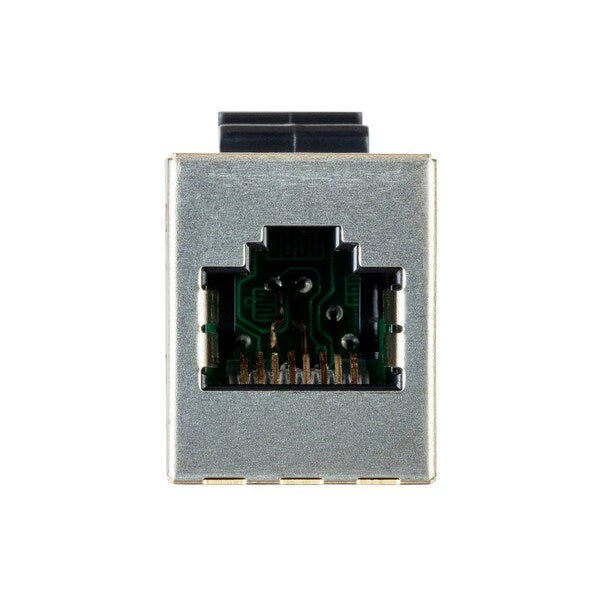 8P8C RJ45 Cat6a Shielded Inline Coupler Type Keystone Jack