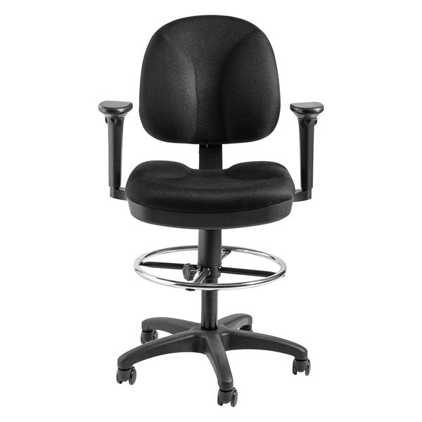 NPS Comfort Task Stool with Arms 245345 Height