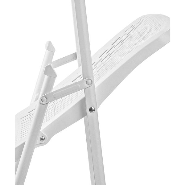 NPS AirFlex Series Premium Polypropylene Folding Chair, White (Pack of 4)