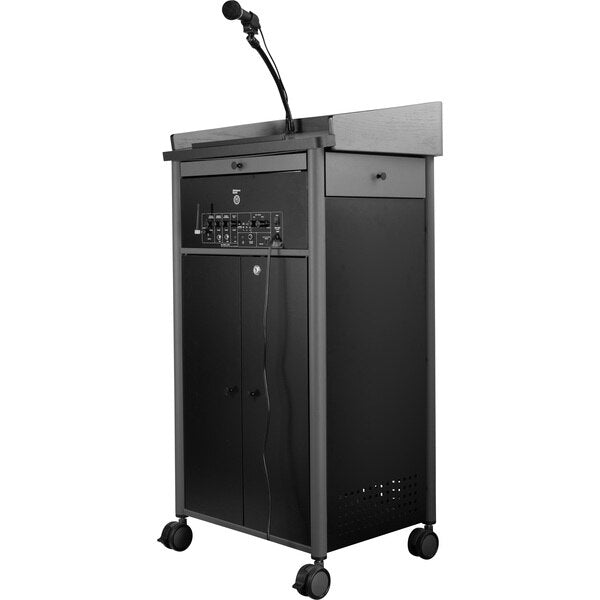 Greystone Lectern with Sound, Charcoal