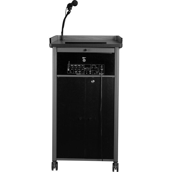 Greystone Lectern with Sound, Charcoal
