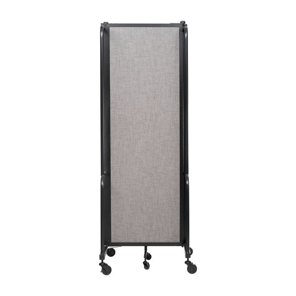 NPS Room Divider, 6' Height, 3 Sections, Grey
